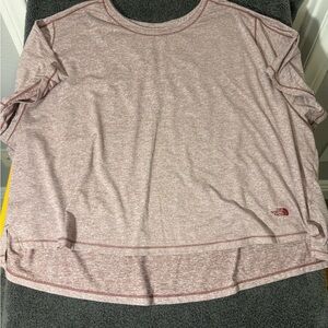 The North Face Women's Heathered Maroon Short Sleeve Tee